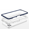 Klare 3in1 Hülle für Samsung Galaxy A22 5G Frame Gel Cover Blau