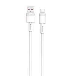 XO kabel NB-Q166 USB - microUSB 1,0 m 5A biały