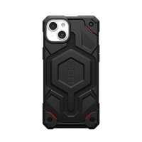 UAG Monarch Pro - Schutzhülle für iPhone 15 Plus, kompatibel mit MagSafe (Kevlar schwarz)