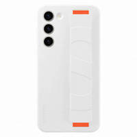 Samsung Silicone Grip Cover Case for Samsung Galaxy S23+ silicone case with wrist strap white (EF-GS916TWEGWW)