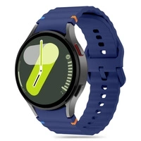 Pasek Tech-Protect Silicone Sport na Samsung Galaxy Watch 4 / 5 / 5 Pro / 6 / 7 / FE - niebieski