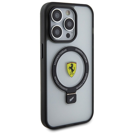 Ferrari FEHMP15XUSCAH iPhone 15 Pro Max 6.7&quot; transparent hardcase Ring Stand 2023 Collection MagSafe