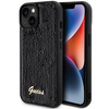 Etui Guess Sequin Script Metal na iPhone 15 - czarne