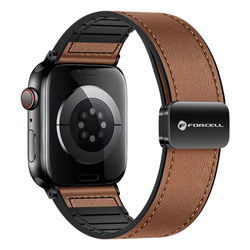 Pasek do Apple Watch Forcell F-Design FA21 skóra ekologiczna 38 / 40 / 41 mm brązowy