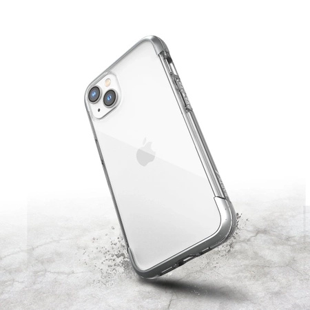 Raptic X-Doria Air Case iPhone 14 gepanzerte Hülle silber