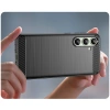 Etui silikonowe Carbon Case do Samsung Galaxy S24 FE - czarne