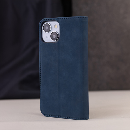 Etui Smart Suede do Xiaomi Redmi Note 13 5G (global) granatowe