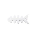 Fish-shaped headphone cable wrap - white