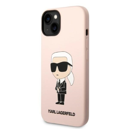 Karl Lagerfeld Silicone NFT Ikonik - Etui iPhone 14 Plus (różowy)