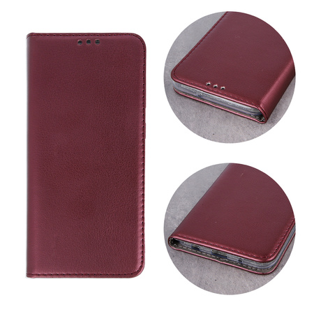 Etui Smart Magnetic do Motorola Moto G14 burgundowe