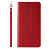 Magnet Strap Case für Samsung Galaxy S23 Flip Wallet Mini Lanyard Stand Rot