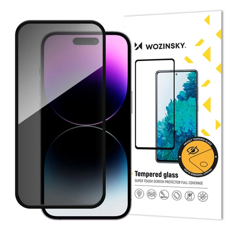 Wozinsky Privacy Glass gehärtetes Sichtschutzglas mit Anti-Spionage-Filter für iPhone 16 Pro Max