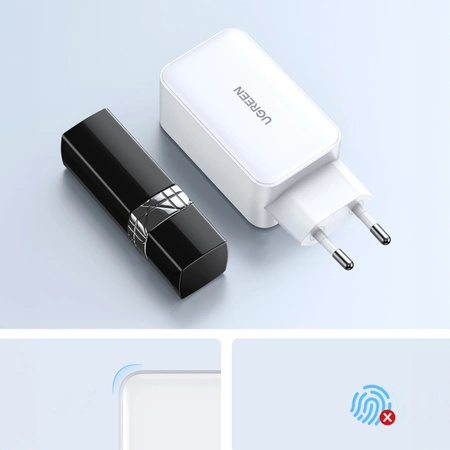 Ugreen CD244 65W USB-A / 2x USB-C GaN fast charger - white