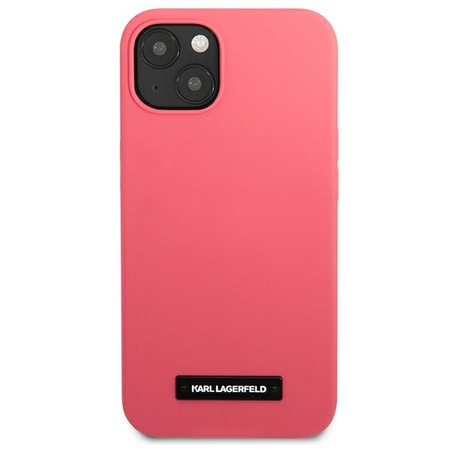 Karl Lagerfeld KLHCP13SSLMP1PI iPhone 13 mini 5,4&quot; Hardcase fuchsia / fuchsia Silicone Plaque