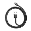 Baseus Cafule Cable - Dwustronny kabel połączeniowy micro USB na USB QC 3.0, 2.4 A, 0.5 m (szary/czarny)