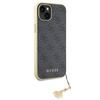 Guess 4G Charms Collection case for iPhone 15 Plus - gray