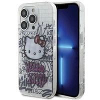 Hello Kitty IML Kitty On Bricks Graffiti Hülle für iPhone 15 Pro Max – weiß