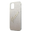 Guess Glitter Gradient Script - Etui iPhone 12 / iPhone 12 Pro (złoty)