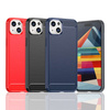 Flexible carbon pattern case for iPhone 15 Plus Carbon Case - blue