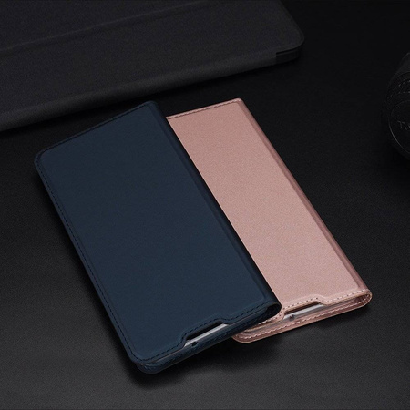 Etui HUAWEI Y6P z klapką Dux Ducis skórzane Skin Leather jasny róż