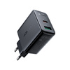 Acefast Wandladegerät USB Typ C / USB 32W, PPS, PD, QC 3.0, AFC, FCP schwarz (A5 schwarz)