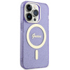 Guess GUHMP14XHCMCGU iPhone 14 Pro Max 6.7&quot; purple/purple hardcase Glitter Gold MagSafe