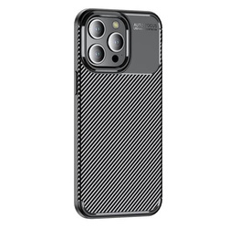 Schutzhülle APPLE IPHONE 15 PRO MAX Gepanzerte stoßfeste Nexeri Carbon Fiber schwarz