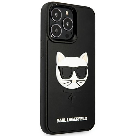 Karl Lagerfeld KLHCP13LCH3DBK 13 Pro / 13 6.1 &quot;black / black hardcase 3D Rubber Choupette