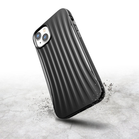 Raptic X-Doria Clutch Case iPhone 14 Plus Rückseite schwarz