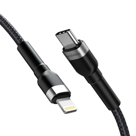 Wozinsky WNBCL1 Lightning / USB-C PD 30W cable 1 m - black