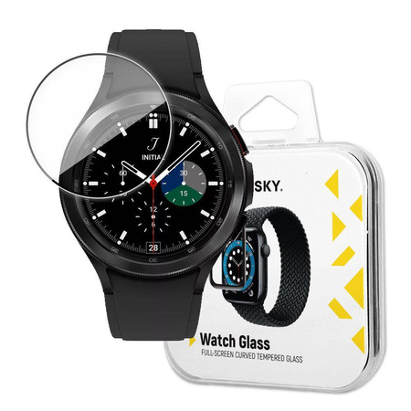 Wozinsky Watch Glass Hybrid Glass for Samsung Galaxy Watch 4 40 mm Black