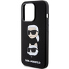 Karl Lagerfeld Silicone Karl&amp;Choupette Head case for iPhone 15 Pro Max - black