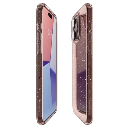 Spigen Liquid Crystal Glitter, rose quartz - iPhone 15 Pro