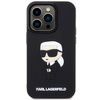 Karl Lagerfeld KLHCP14L3DRKINK iPhone 14 Pro 6.1" black/black hardcase Rubber Ikonik 3D