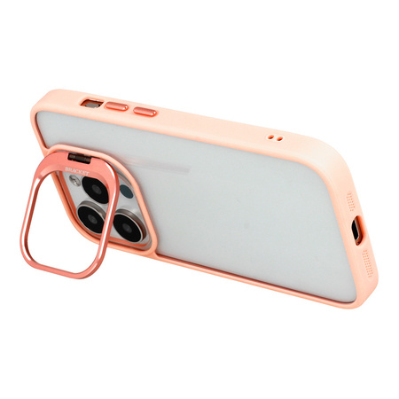 Tel Protect Kickstand case + szkło na aparat (lens) do Iphone 11 Pro jasnoróżowy