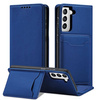 Magnet Kartenetui für Samsung Galaxy S22+ (S22 Plus) Tasche Wallet Card Holder Blau