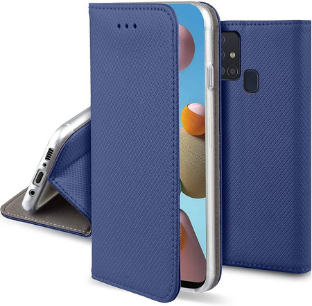 Etui SAMSUNG GALAXY M21 portfel z klapką Flip Magnet granatowe