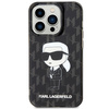 Karl Lagerfeld nakładka do iPhone 15 Pro 6,1" KLHCP15LHNKMKLK czarna HC IML Ikonik Monogram