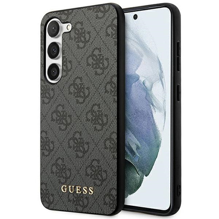 Guess 4G Metal Logo - Etui Samsung Galaxy S23 (szary)