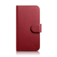 iCarer Wallet Case 2in1 iPhone 14 Flip Leather Cover Anti-RFID red (WMI14220725-RD)