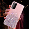 Schutzhülle IPHONE 14 PLUS Sequins Glue Glitter Case rosa