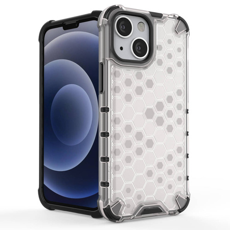 Honeycomb Case armor cover with TPU Bumper for iPhone 13 mini black