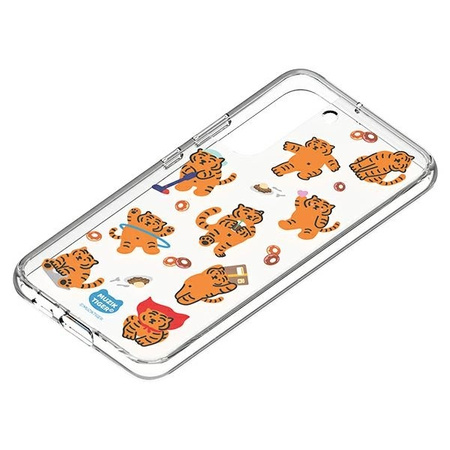 Panel Samsung GP-TOU021HOTOW do etui Frame Cover do Galaxy S22+ Muzik Tiger biały/white