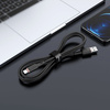 Kabel MFI USB - Apple Lightning 3A 1,2m Szybkie Ładowanie i Przesyłanie Danych Acefast Zinc Alloy Silicone Charging Data Cable (C2-02) czarny