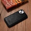 iCarer Leather Oil Wax Genuine Leather Case for iPhone 14 (MagSafe Compatible) Black (WMI14220717-BK)