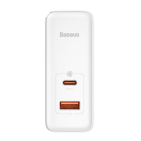 Baseus GaN5 Pro Fast Universal GaN USB Ladegerät Typ C / USB 100W PD3.0, QC4.0+, AFC weiß (CCGP090202)