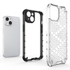 Honeycomb case for iPhone 14 armored hybrid cover transparent