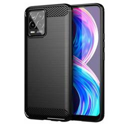 Schutzhülle REALME 8 4G Nexeri Carbon Gepanzert schwarz