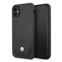 Etui BMW BMHCN61RSWPK iPhone 11 6,1" czarny/black hardcase Leather Perforate