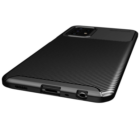 Etui SAMSUNG GALAXY A72 5G Pancerne Shockproof Carbon Fiber czarne